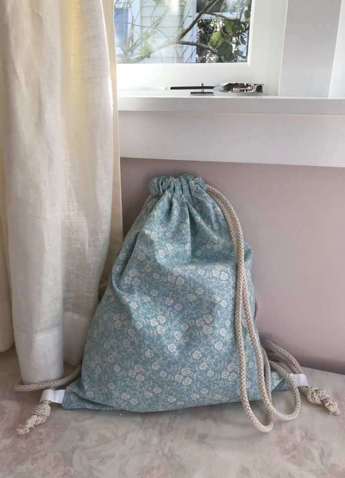 Light cotton, blue floral -$35