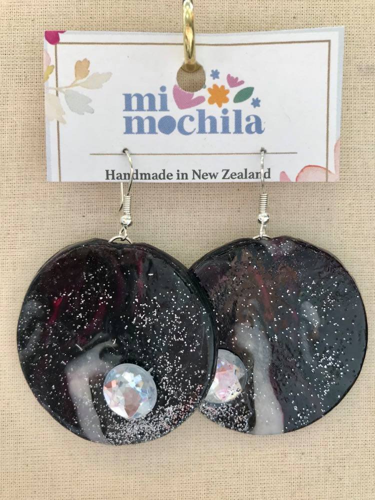 Black & White glitter (4.5cm) $15